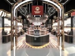 Black Luxury Coffee Display Hall