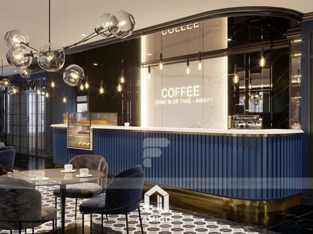 Black Neon Coffee Cafe Sign Wall