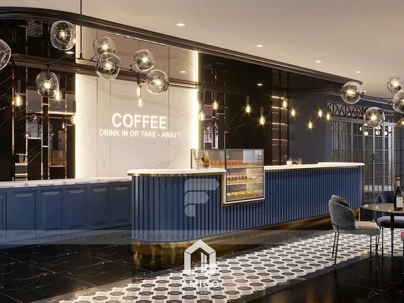 Black Neon Coffee Cafe Sign Wall
