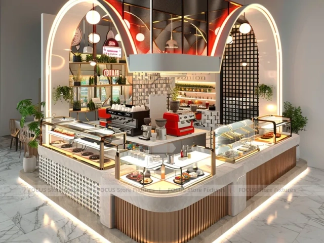 Black Wood Coffee Bar Seating Layout