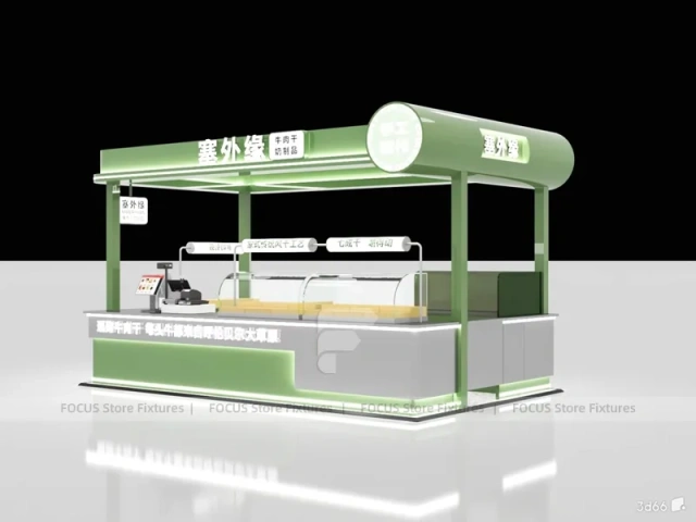 Blue Coffee Shop Counter Elevation
