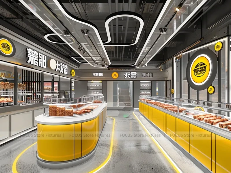 Blue Gold Bakery Coffee Counter Layout
