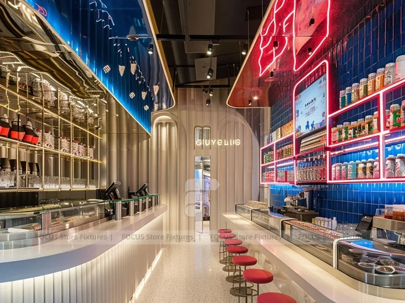 Blue Gold Bakery Coffee Counter Layout