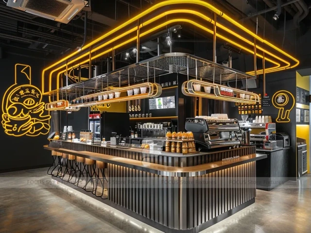 Blue Gold Bakery Coffee Counter Layout