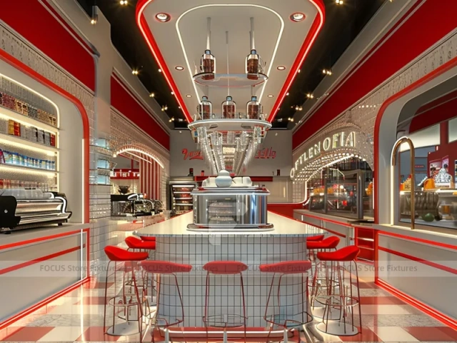 Blue Gold Juice Bar Island Layout