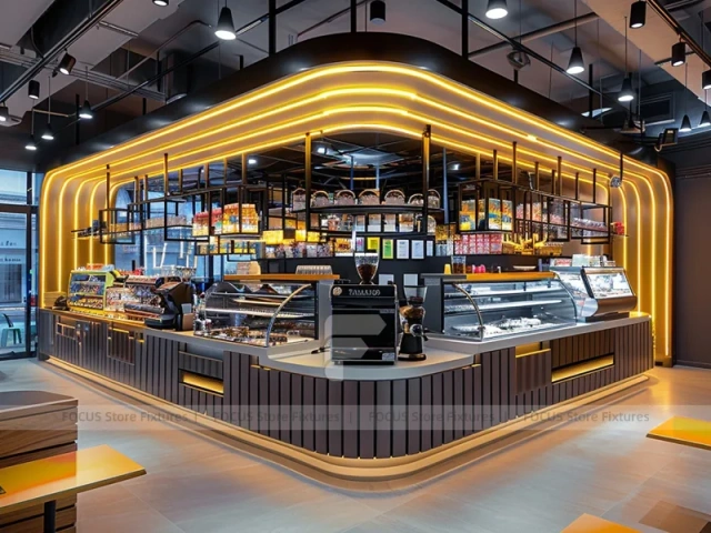 Blue Gold Juice Bar Island Layout