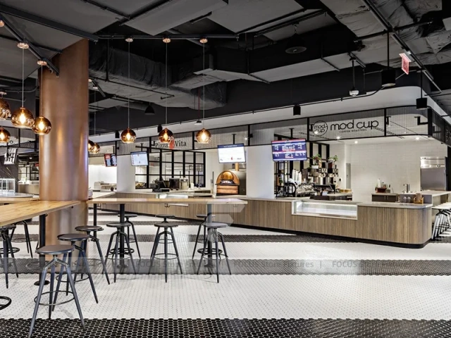 Blue Tile Beverage Bar Island Counter