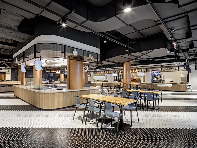Blue Tile Beverage Bar Island Counter