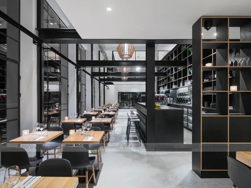 Brick Coffee Shop Exterior Storefront Design