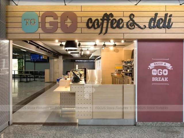 Coffee And Deli Mall Storefront Counter
