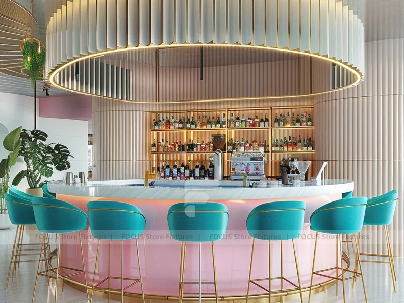 Compact Dessert Beverage Kiosk Counter