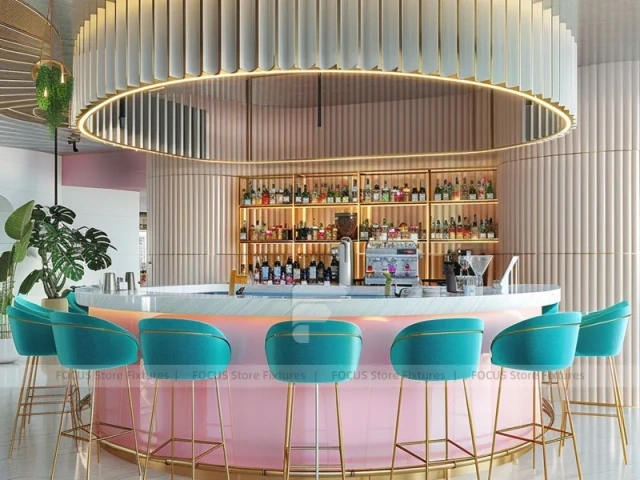 Compact Dessert Beverage Kiosk Counter