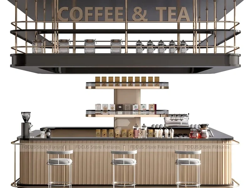 Cream Tea Bar Island Counter Layout