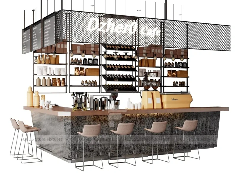 Cream Tea Bar Island Counter Layout