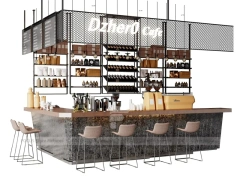 Cream Tea Bar Island Counter Layout