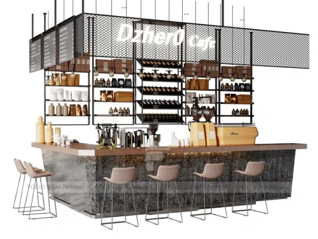 Cream Tea Bar Island Counter Layout