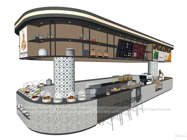 Cream Tea Bar Island Counter Layout