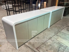 Dark Beverage Back Bar Refrigerator Counter
