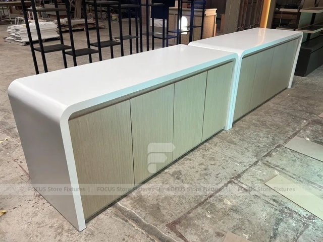 Dark Beverage Back Bar Refrigerator Counter