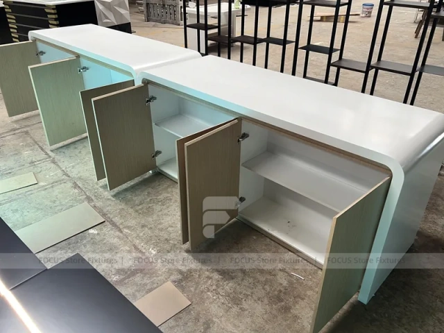 Dark Beverage Back Bar Refrigerator Counter