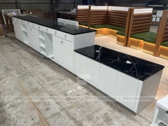 Dark Beverage Back Bar Refrigerator Counter