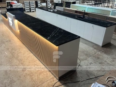 Dark Beverage Back Bar Refrigerator Counter