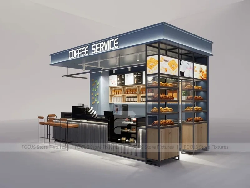 Dark Coffee Service Bakery Kiosk