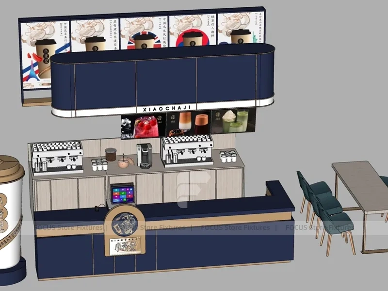 Dark Coffee Service Bakery Kiosk