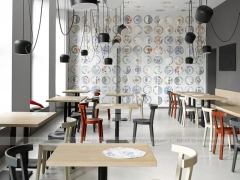 Dark Gray Bakery Coffee Bar Layout