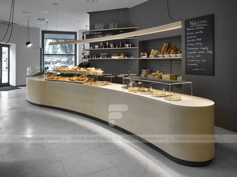 Dark Gray Bakery Coffee Bar Layout