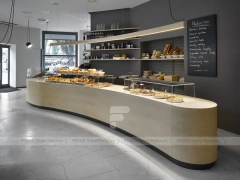 Dark Gray Bakery Coffee Bar Layout