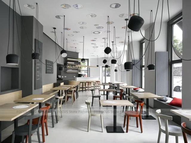 Dark Gray Bakery Coffee Bar Layout
