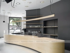 Dark Gray Bakery Coffee Bar Layout