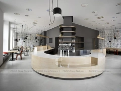 Dark Gray Bakery Coffee Bar Layout