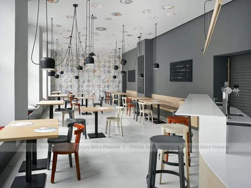 Dark Gray Bakery Coffee Bar Layout