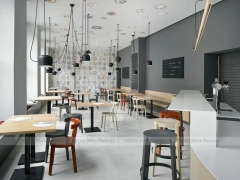 Dark Gray Bakery Coffee Bar Layout