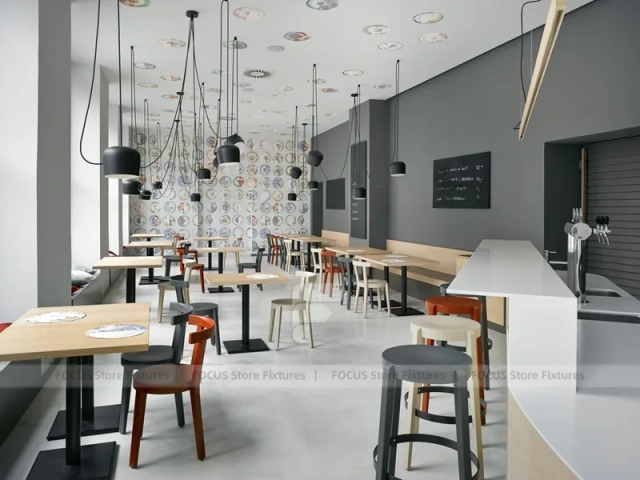 Dark Gray Bakery Coffee Bar Layout
