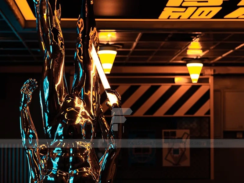 Dark Industrial Beverage Night Bar Layout