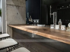 Dark Modern Beverage Cafe Seating Layout