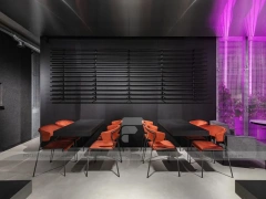 Dark Purple Beverage Bar Counter Layout