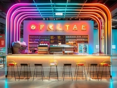 Dark Wood Coffee Bistro Bar Layout