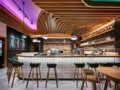Dark Wood Coffee Bistro Bar Layout