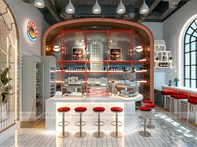 Dark Wood Coffee Bistro Bar Layout