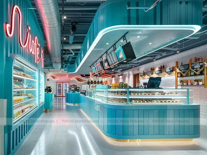 Double Decker Coffee Bar Island Counter