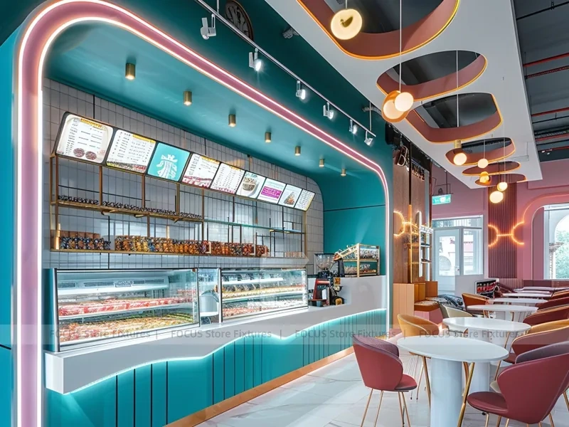 Double Decker Coffee Bar Island Counter