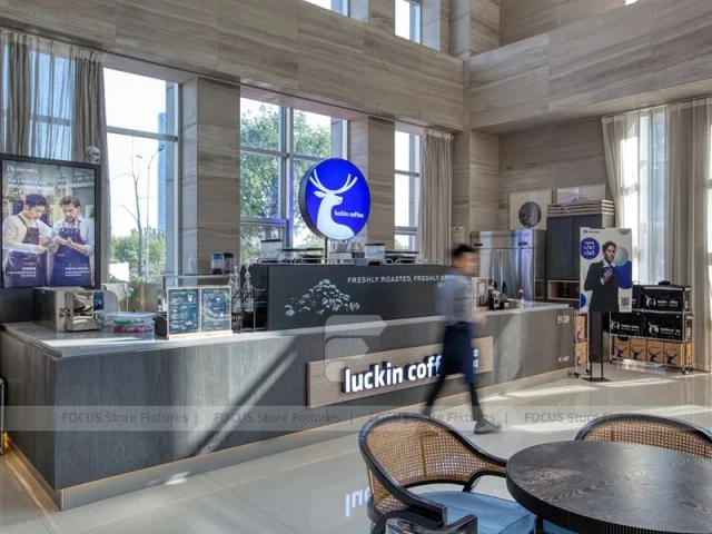 Double Height Coffee Shop Lobby Layout