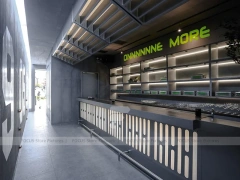 Double Height Coffee Shop Lobby Layout