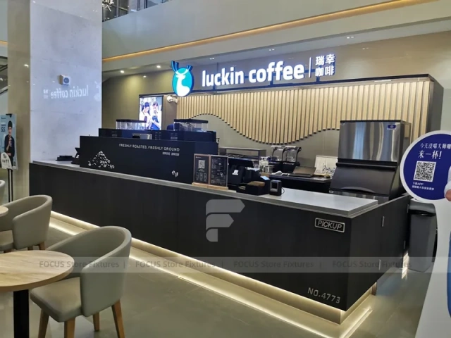 Double Height Coffee Shop Lobby Layout