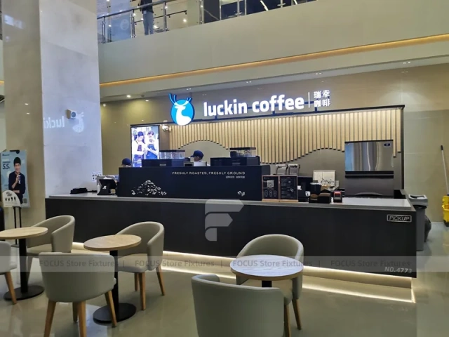 Double Height Coffee Shop Lobby Layout