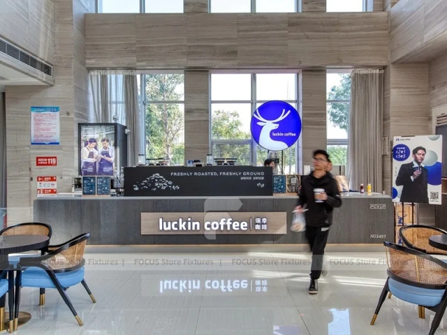 Double Height Coffee Shop Lobby Layout